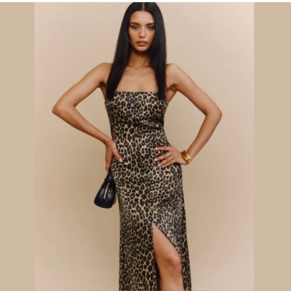 Reformation Dresses & Skirts - Sold out…Reformation Selah leopard print silk dress 2